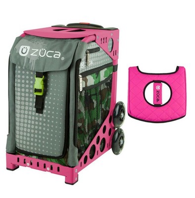 Zuca Sport Bag - Paintball with  Black/Pink Seat Cover (Pink Frame)