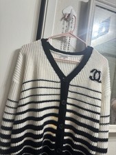 CHANEL Cotton Striped Sweaters for Women for sale | eBay