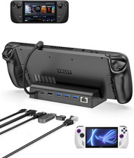 6-In-1 Docking Station for Steam Deck/Rog Ally, Steam Deck Dock with HDMI 2.0 4K