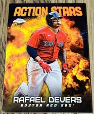 2023 Topps Update Series Action Stars Rafael Devers #AS-14 Orange /25 Red Sox