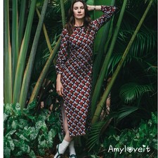 Zara Geometric Print Midi Dress Size Small NWT