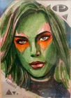 2019 Marvel Upper Deck Sketch Card Gamora Artist Signed