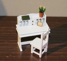 Lot Dollhouse Desk Chair Secretary Drawing Drafting Writing Desk & Accessories