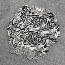 VTG Traditions Sweater Mens L Patterened Knitted 90s Multicolor Taiwan Made