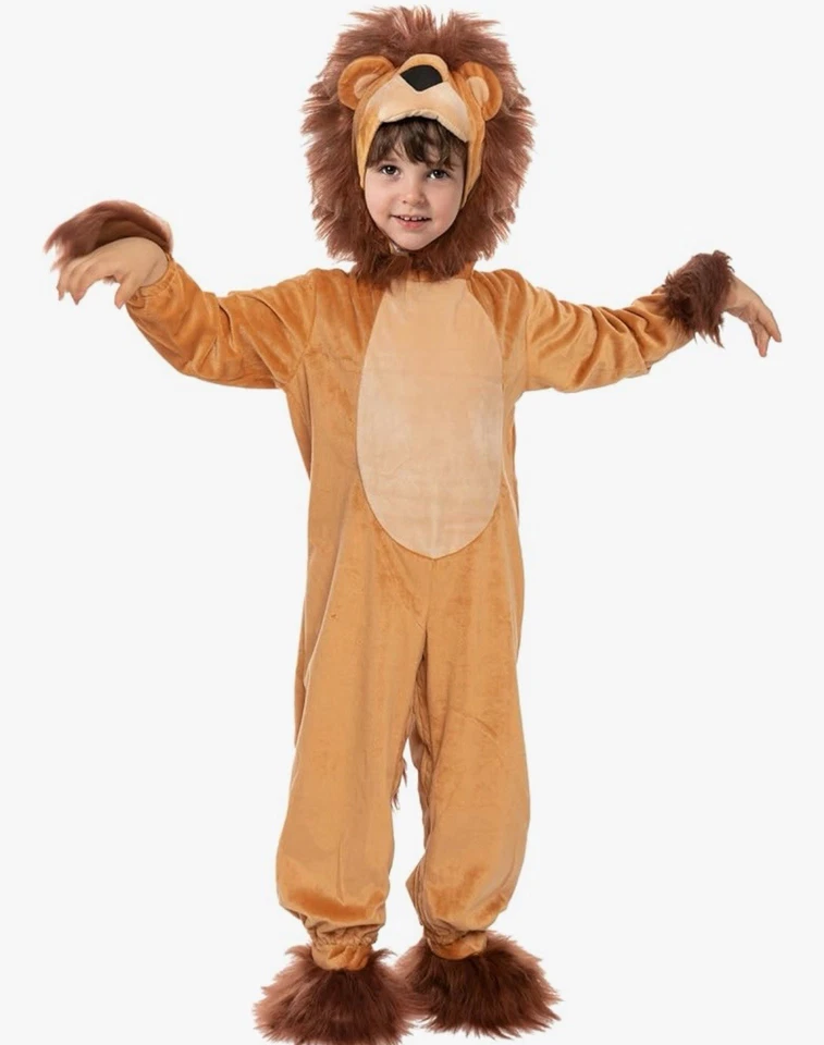 Disfraz de león niño talla 12-18 Meses / Mono, Capucha, Cola, Botines Nuevo 🦁 Foto 2 de 4