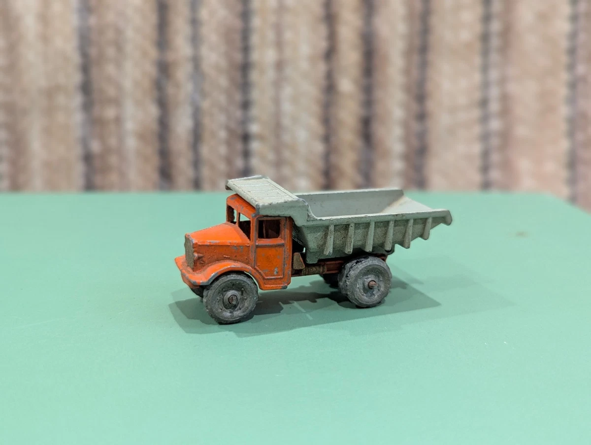 Matchbox MOKO LESNEY #6A Orange Gray Quarry Dump Truck - VINTAGE