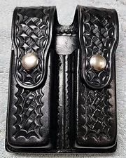 Dutyman 8521 Weave Leather Magazine Holster For Standard 9MM pouch