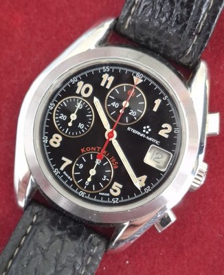 Vintage 90s Eterna-Matic KonTiki 1958 Choronograph Lemania Automatic Men's Watch