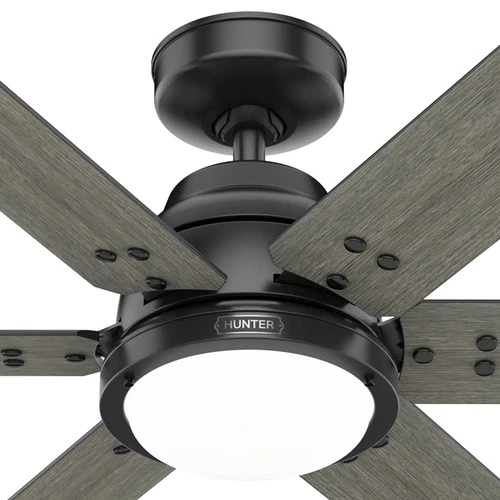 72" Hunter Gravity Matte Black LED Smart Ceiling Fan - Picture 4 of 7