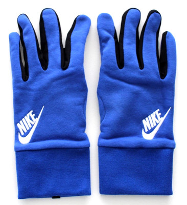 Nike Club Fleece Gloves Men's Large Game Royal/White