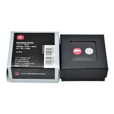 Genuine Leica M Soft Release Button 12mm Red with "Leica" lettering 14010