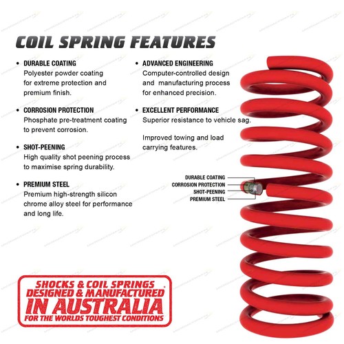 Front Rancho 30mm 0-85KG Coil Spring for Holden Colorado RG 2.8DT Coil IFS 12-13 - Picture 3 of 3