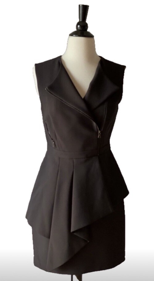 BCBG Max Azria Black Peplum Dress 2 | eBay
