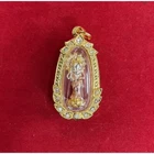 Laxmi Goddess Gold Micron Plated Pendant Lakshmi Hindu Deity Jewelry Thai Amulet