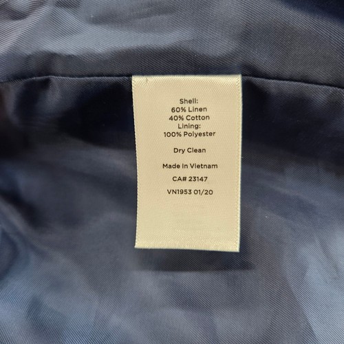 Talbots Womens Linen Blend Jacket Blazer 6 Petite Blue Pink Plaid Preppy - Picture 11 of 12