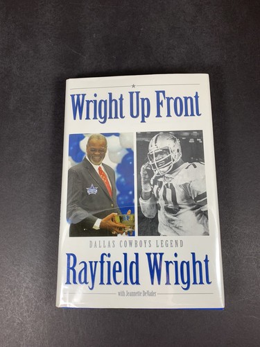 Autógrafo de los Vaqueros de Dallas de la NFL Rayfield Wright Grado 10 Gema-Como Nuevo - Imagen 3 de 7