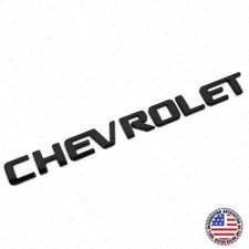 For Chevy Chevrolet Rear Lifgate Letter Badge Nameplate Logo Emblem Gloss Black