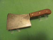 VINTAGE WARDS MEAT CLEAVER 6" BLADE MADE IN USA.