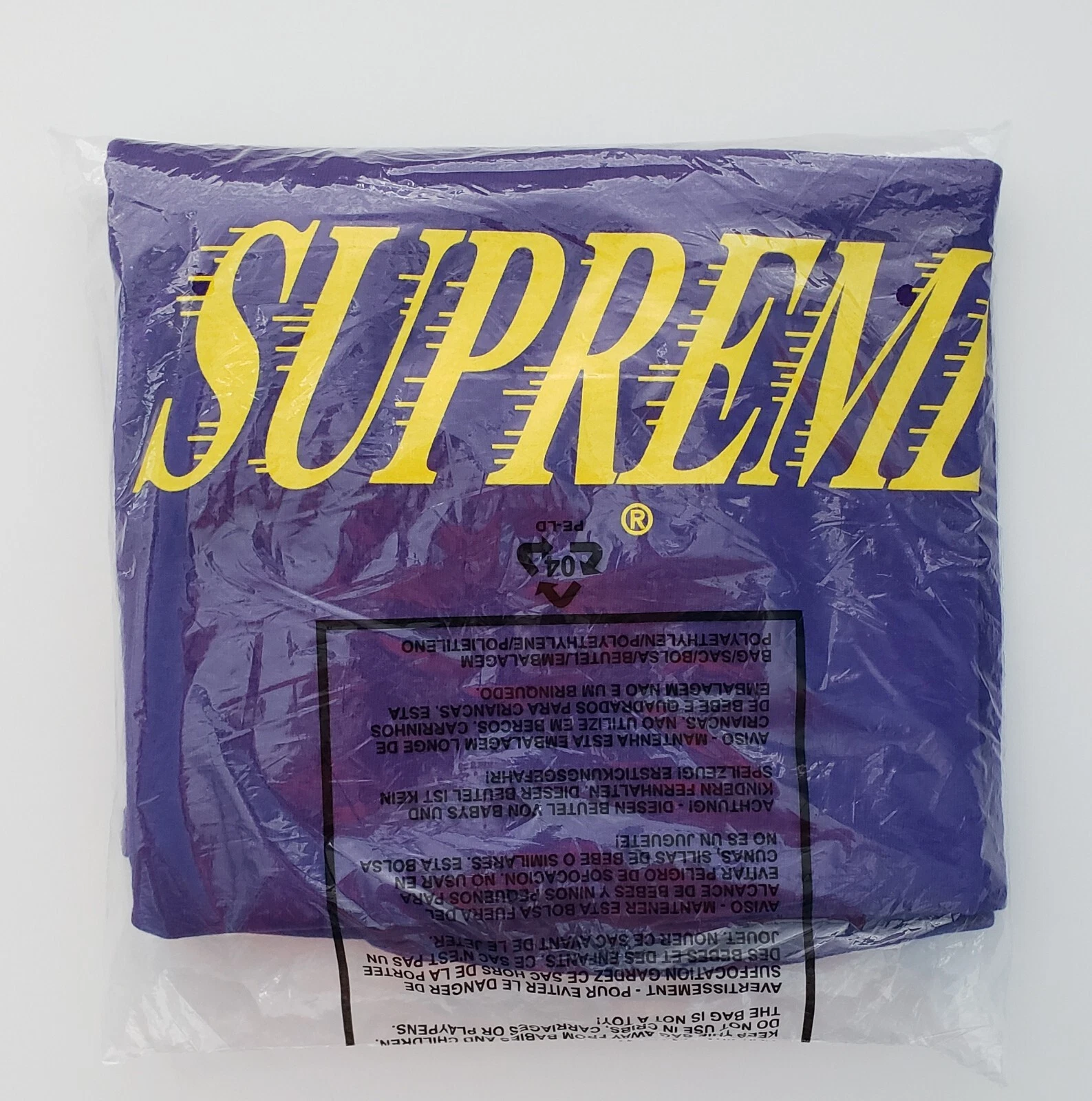 Tee shirt violet Supreme Slap Shot XL (FW22) scellé authentique flambant neuf extra large