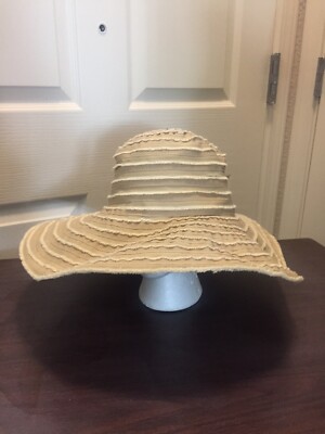 Toucan Collection New York Women's Wide Brim Floppy Tan