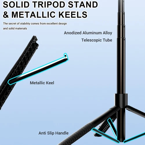 360° Selfie Stick Stativ Fernbedienung Bluetooth Ständer Telefon Desktop Ständer Schreibtisch Halter - Bild 3 von 8