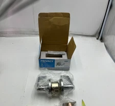 Shield Security Privacy Lockset Straight Lever Satin Chrome Finish 913722