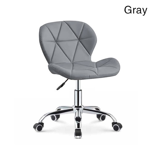 Modern Swivel Office Chair, Height Adjustable Padded Armless Chair for Home - Picture 19 of 19