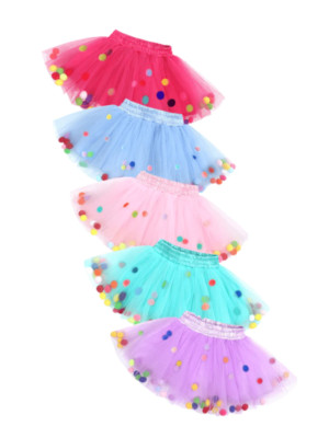 Tüll Bommel Tutu Mädchen Rock