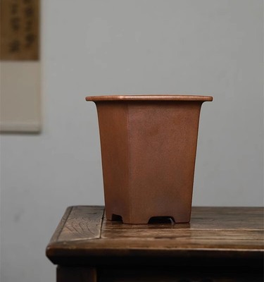 8.8in Chinese Yixing Zisha Natural Plant Pots, Collectible Artisan Craft Bonsai