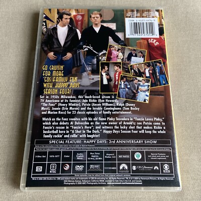 Happy Days: Fourth Season 4 (DVD 1976 3-Disc Set) 1950 Comedy