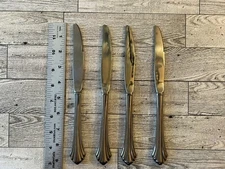 4 Dinner Knives Hollow Oneida BANCROFT Stainless 9"
