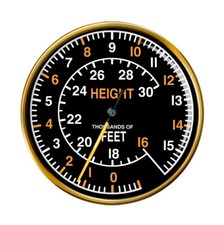 Spitfire Höhenmesser Design Anstecknadel