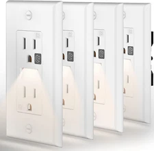 SOZULAMP Tamper Resistant(TR) Receptacle Outlet with Night Light-Easy to Install