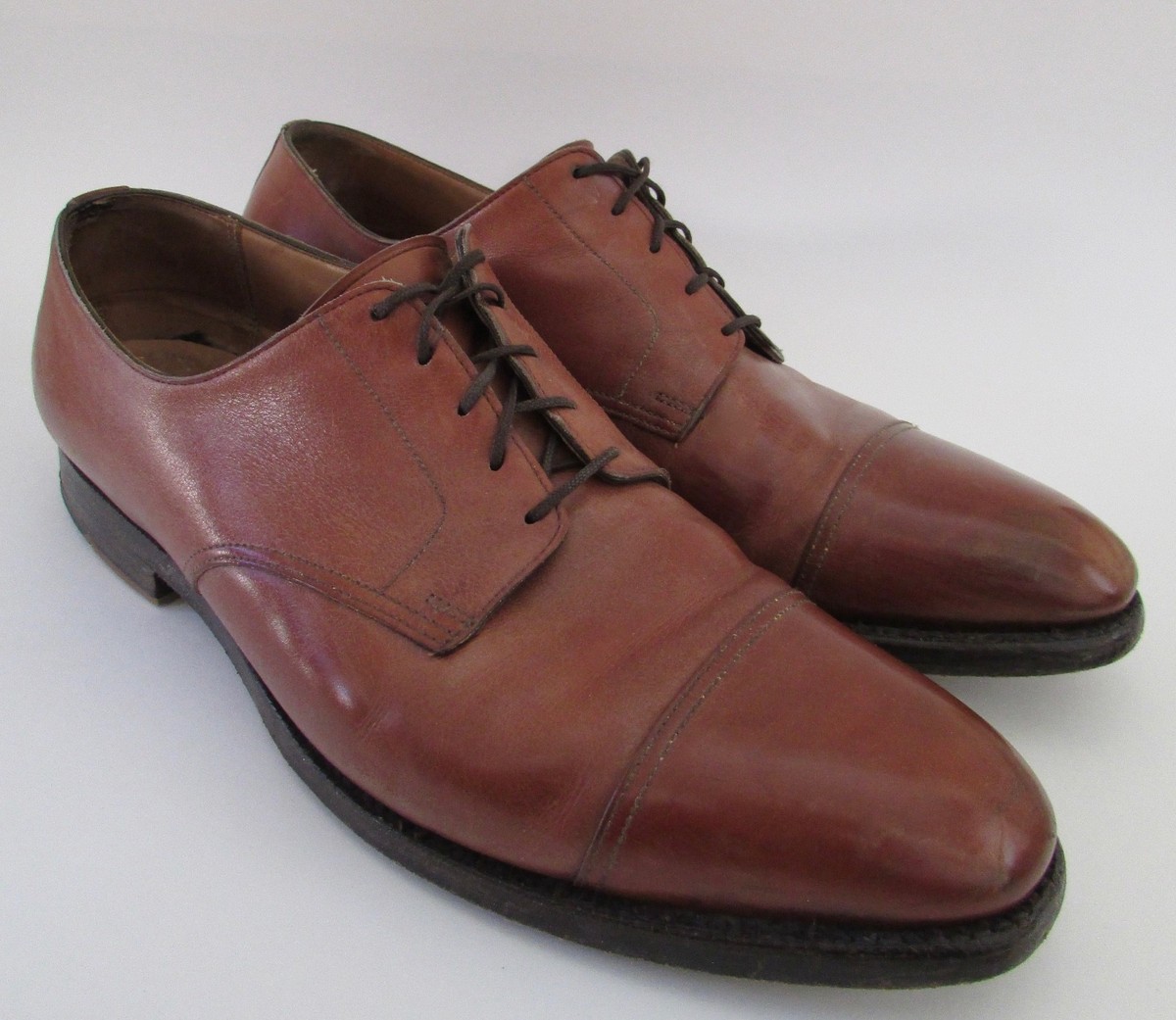 Peal & Co for Brooks Brothers Chestnut Leather Oxfords Peal & Co. x Brooks Brothers - Pre-owned - Leffot main image 2