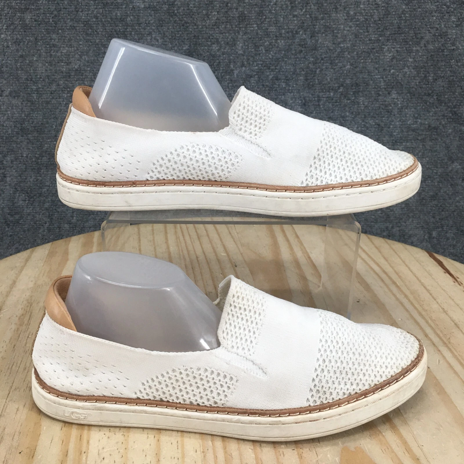 Scarpe UGG donna 8 5 Sammy Hyper Weave sneakers basse bianche 1018756