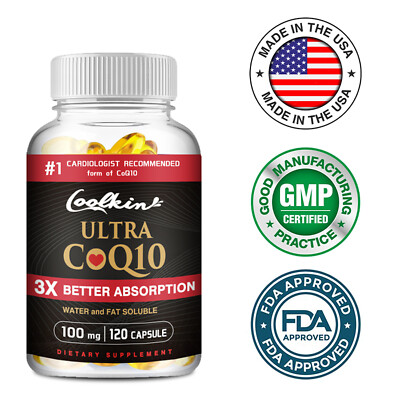 Ultra CoQ10 100mg - Promotes Heart Health, Cardiovascular Health Support
