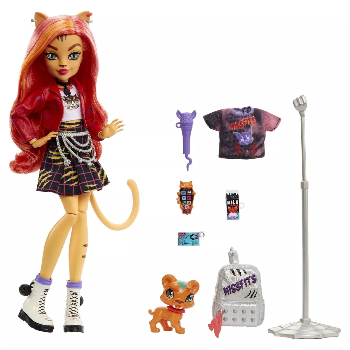 Monster High Toralei Stripe Fashion Doll with Accessories Pet