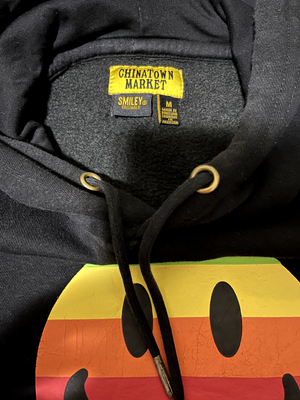 Sweat à Capuche Chinatown Market Smiley Original – Noir, Taille XXL, Streetwear Vintage