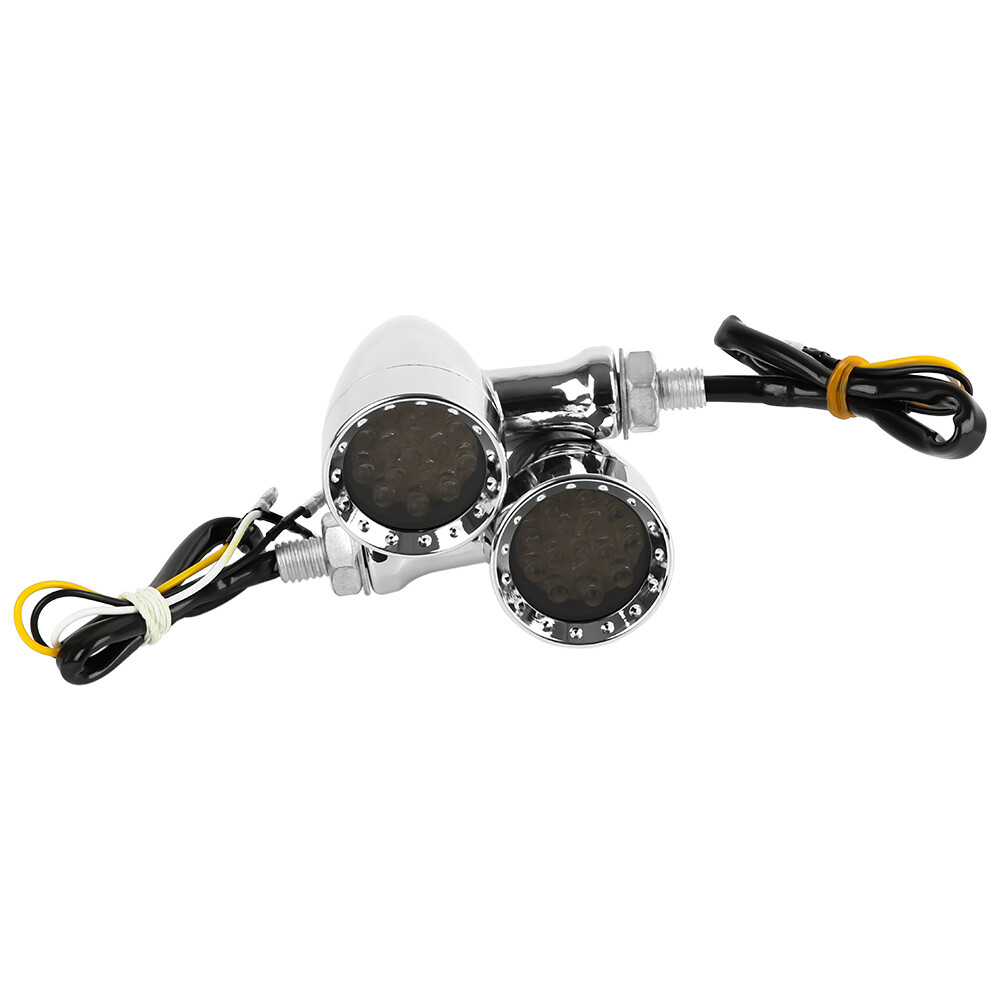 Motorcycle Front Rear Chrome Turn Signals Light E13 For Honda Shadow VT