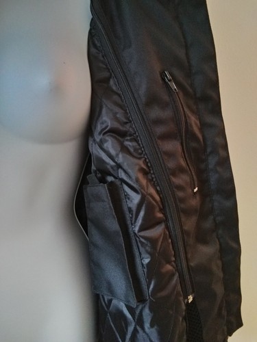 Dream Apparel Women Nylon Motorcycle Jacket Black Size XXL - Picture 4 of 11