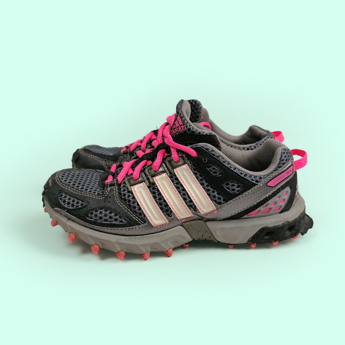 kana　小2,3 (21-23) ADIDAS Kandia tr4 2011 Sneakers Mud Release Grey Pink