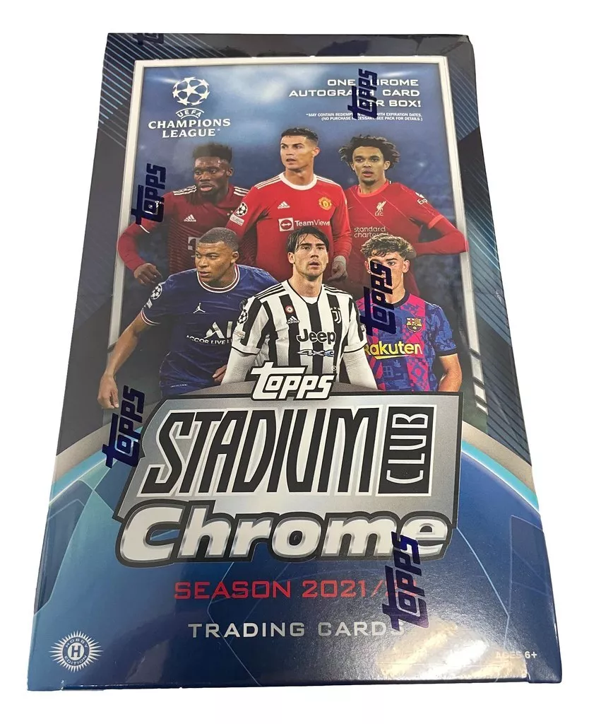 2021-22 Topps Stadium Club Chrome UEFA Checklist, Hobby Box Info