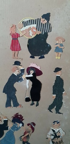 Gemischte technische Collagen Karikaturen Französisches Leben um 1900 signiert Darbon **. - Bild 3 von 9
