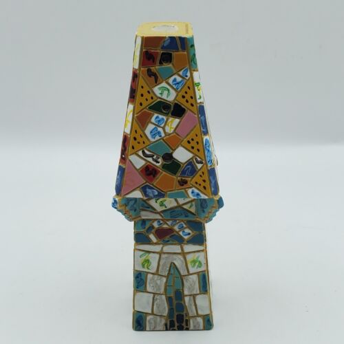 Antoni Gaudi Mosaic Chimney Figurine Paperweight Palau Guell Handpainted - Picture 4 of 6
