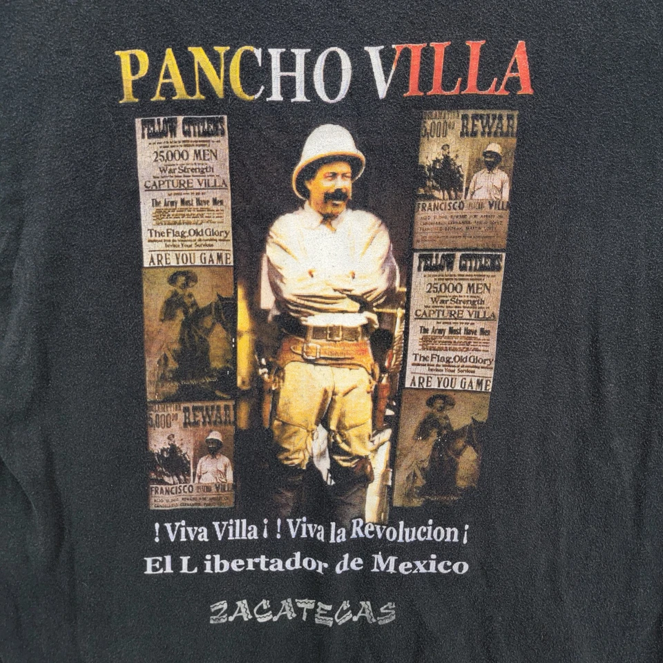 vintage Pancho Villa Shirt adult XL zacatecas distressed - Image 2 of 4