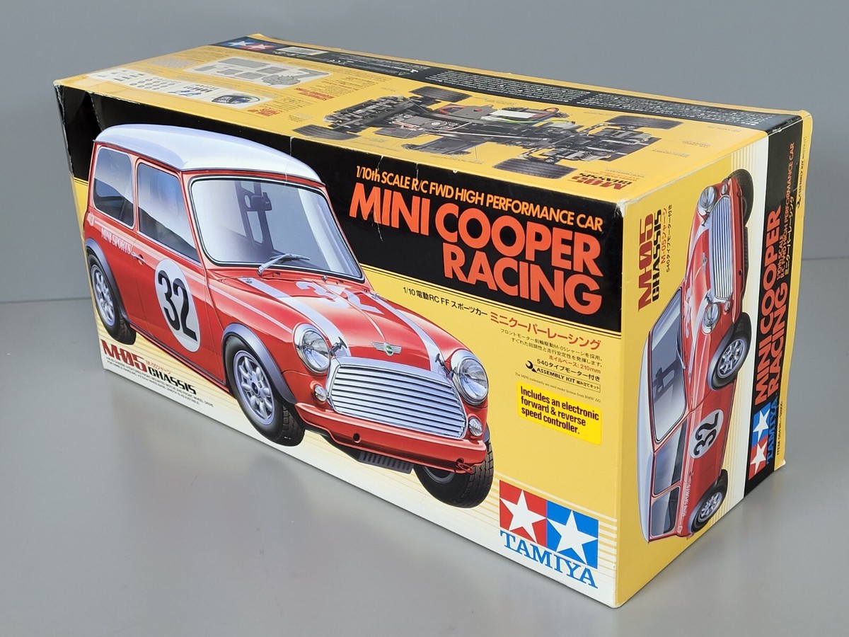 New Open Box Tamiya 1/10 R/C Rover Mini Cooper Racing FWD M05 Chassis #  58438