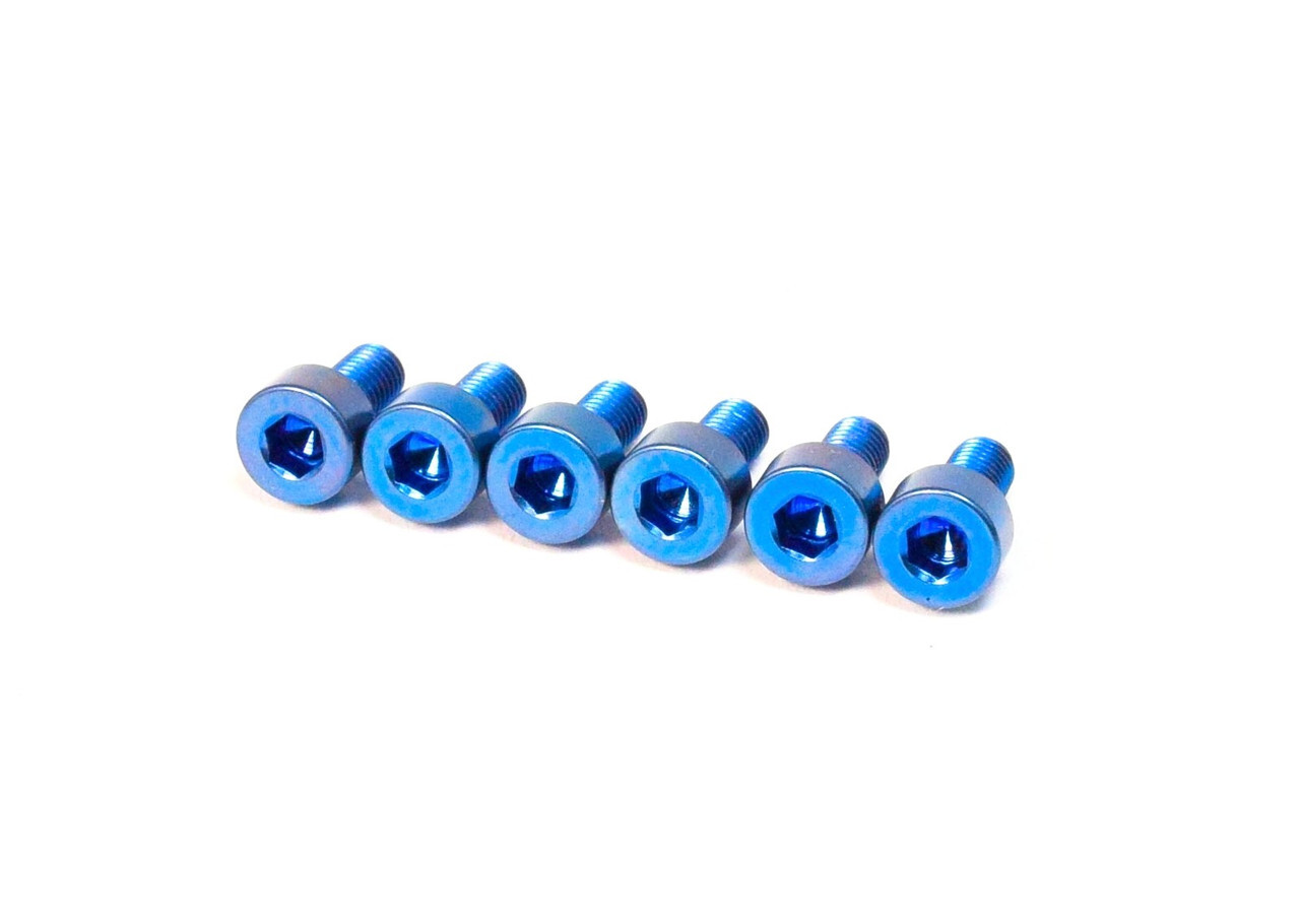 Набор 6-струнных винтов для крепления титанового седла FU-Tone Синий