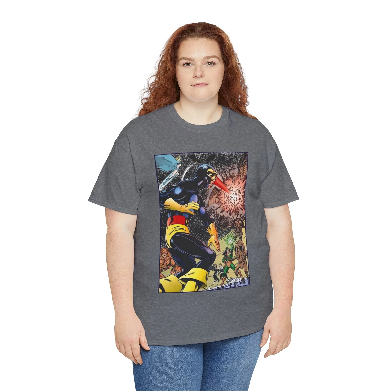 Alpha Flight Vs Cyclops T-Shirt - Marvel Comics - John Byrne Art - Snowbird