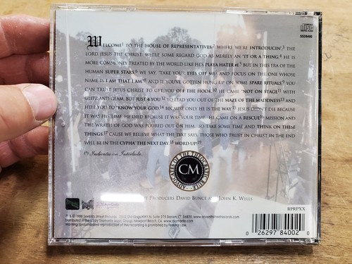 THE CROSS MOVEMENT House of Representatives 1999 Seventh Street Records Audio CD - Picture 4 of 4