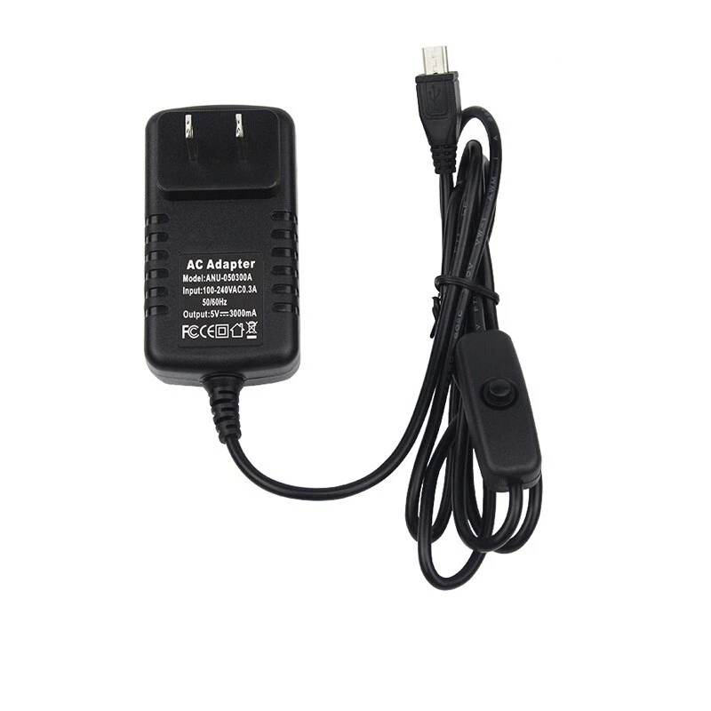 DC 5V 3A Micro USB Power Supply Adapter for Raspberry Pi 3 Model B B+ - Image 2 of 4